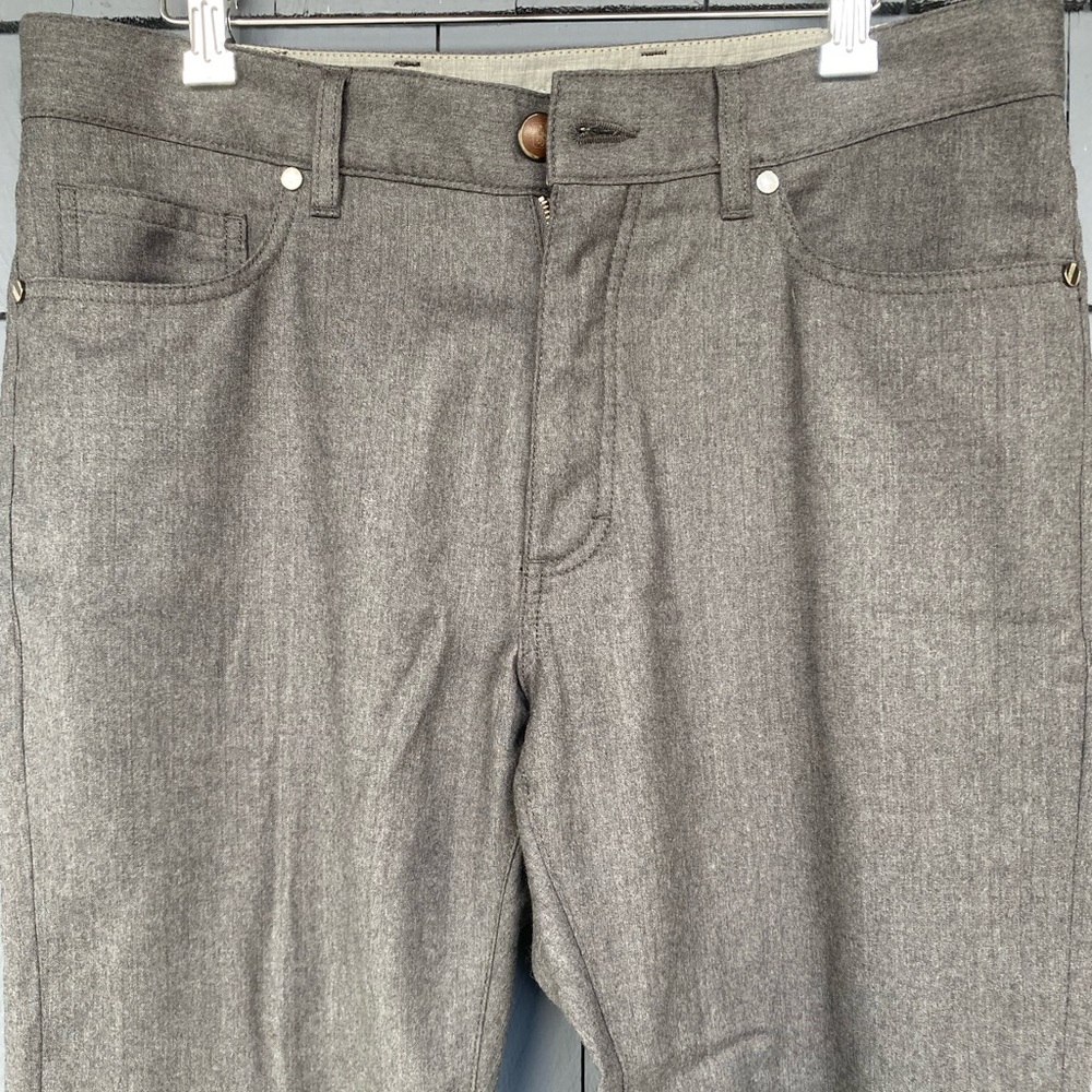 Ermenegildo Zegna Five Pocket Light Gray Wool Flannel Jeans 34 x 25